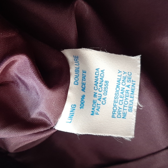 Women's Vintage Purple Suede Danier Midi Pencil Skirt Size 4 - Picture 11 of 12